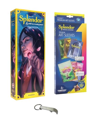 Set Splendor Erweiterung Die Sonne geht nie unter, + Kartenschutz + 1 Decap Blumie (Sonne + Sleeves) von Blumie Shop