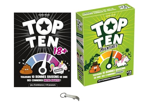 Set Top Ten 18 Jahre + Top Ten Abenteuer, französische Version + 1 Decap Blumie (18 + Abenteuer) von Blumie Shop