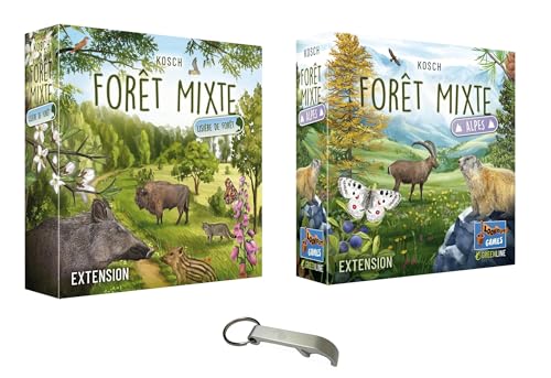 Set mit 2 Erweiterungen Wald Mix Alpen + Rand Französische Version + 1 Decap Blumie (Alpen + Schleife) von Blumie Shop