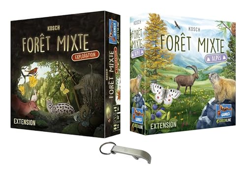Set mit 2 Erweiterungen Waldmix Alpen + Erkundung Französische Version + 1 Decap Blumie (Alpen + Exploration) von Blumie Shop