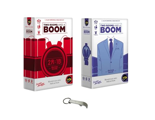 Set mit 2 Rooms and A Boom Edition blau + rote Edition Französische Version + 1 Dekops, Blumie (2 Zimmer & A Boom) von Blumie Shop