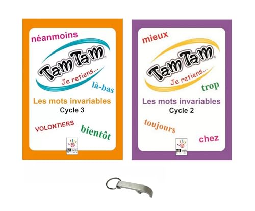 Tam Tam Set Je hält die unveränderlichen Wörter Zyklus 2 + Zyklus 3 französische Version + 1 Decap Blumie (Inv Cycle 2 + 3) von Blumie Shop