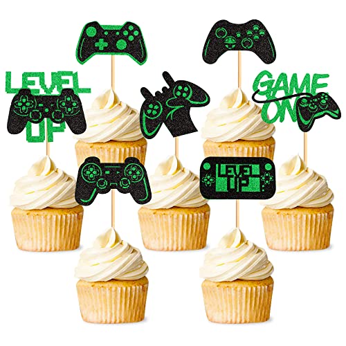 28 Stück Videospiel Kuchenaufsatz Gaming Dekoration Level Up Videospiel Cupcake Aufsätze für Spiele Motto Partys Kindergeburtstag Babyparty Party Dekorationen 28 Stück Videospiel Kuchenaufsatz Gaming Dekoration Level Up Videospiel Cupcake Aufsätze für Spiele Motto Partys Kindergeburtstag Babyparty Party Dekorationen von Blumomon