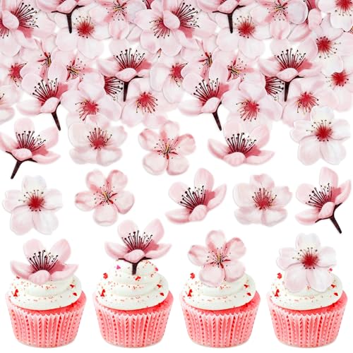 40 Stück Essbare Blumen Cupcake Toppers Kirschblüte Tortenaufleger Essbare Blumen Tortendekoration Picks Hochzeit Baby Dusche Party Hochzeit Jahrestag Geburtstag Party Cupcake Dekoration 40 Stück Essbare Blumen Cupcake Toppers Kirschblüte Tortenaufleger Essbare Blumen Tortendekoration Picks Hochzeit Baby Dusche Party Hochzeit Jahrestag Geburtstag Party Cupcake Dekoration von Blumomon