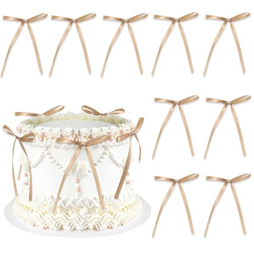Blumomon 20 Stück Braune Schleifen-Kuchenaufsätze, Picks für Babyparty, Kindergeburtstag, Hochzeit, Party, Hochzeitstag - Kuchendekorationen Blumomon 20 Stück Braune Schleifen-Kuchenaufsätze, Picks für Babyparty, Kindergeburtstag, Hochzeit, Party, Hochzeitstag - Kuchendekorationen von Blumomon