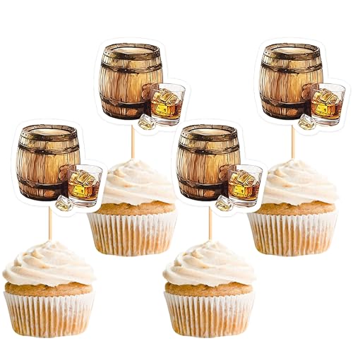 Blumomon 24 Stück Bier-Cupcake-Topper, Cheers, Cupcake-Picks für Bier-Motto-Party, Taverne-Feier, Geburtstagsfeier, lustige Bierkrug-Kuchendekorationen, Zubehör Blumomon 24 Stück Bier-Cupcake-Topper, Cheers, Cupcake-Picks für Bier-Motto-Party, Taverne-Feier, Geburtstagsfeier, lustige Bierkrug-Kuchendekorationen, Zubehör von Blumomon