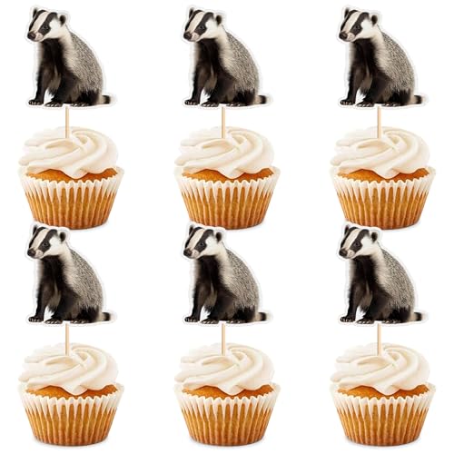 Blumomon 24 Stück Dachs Cupcake Topper Dschungel Safari Tiere Kuchen Dekoration Tiere Figur Kuchen Topper Picks für Babyparty Kindergeburtstag Party Supplie Blumomon 24 Stück Dachs Cupcake Topper Dschungel Safari Tiere Kuchen Dekoration Tiere Figur Kuchen Topper Picks für Babyparty Kindergeburtstag Party Supplie von Blumomon
