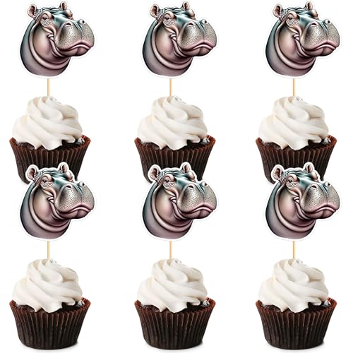 Blumomon 24 Stück Flusspferd Cupcake Topper Dschungel Safari Tiere Kuchen Dekoration Tiere Figur Kuchen Topper Picks für Babyparty Kindergeburtstag Party Supplie Blumomon 24 Stück Flusspferd Cupcake Topper Dschungel Safari Tiere Kuchen Dekoration Tiere Figur Kuchen Topper Picks für Babyparty Kindergeburtstag Party Supplie von Blumomon