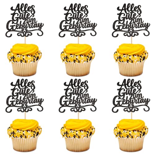 Blumomon 24 Stück Geburtstag Cupcake Toppers Glitter Geburtstag Feiern Tortendeko Happy Birthday Jubiläum Party Kuchen Dekorationen Blumomon 24 Stück Geburtstag Cupcake Toppers Glitter Geburtstag Feiern Tortendeko Happy Birthday Jubiläum Party Kuchen Dekorationen von Blumomon