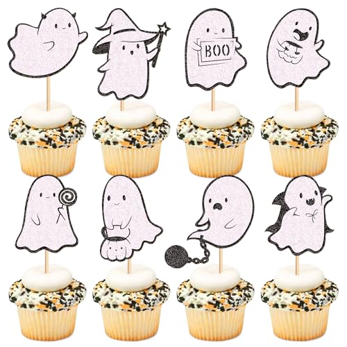 Blumomon 24 Stück Glitter Halloween Kuchen Dekoration Gespenst Cupcake Topper Cartoon Gespenst Tortenaufsatz Kuchen Kindergeburtstag Party Dekoration Halloween Party Dekoration Blumomon 24 Stück Glitter Halloween Kuchen Dekoration Gespenst Cupcake Topper Cartoon Gespenst Tortenaufsatz Kuchen Kindergeburtstag Party Dekoration Halloween Party Dekoration von Blumomon