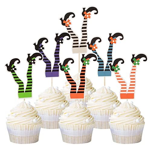 Blumomon 24 Stück Halloween Cupcake Dekorationen Hexenbein Füße Cupcake Toppers Witch Boot Kuchen Deko Happy Halloween Anforderungen Für Geburtstagsparty Gefälligkeiten Zubehör Blumomon 24 Stück Halloween Cupcake Dekorationen Hexenbein Füße Cupcake Toppers Witch Boot Kuchen Deko Happy Halloween Anforderungen Für Geburtstagsparty Gefälligkeiten Zubehör von Blumomon