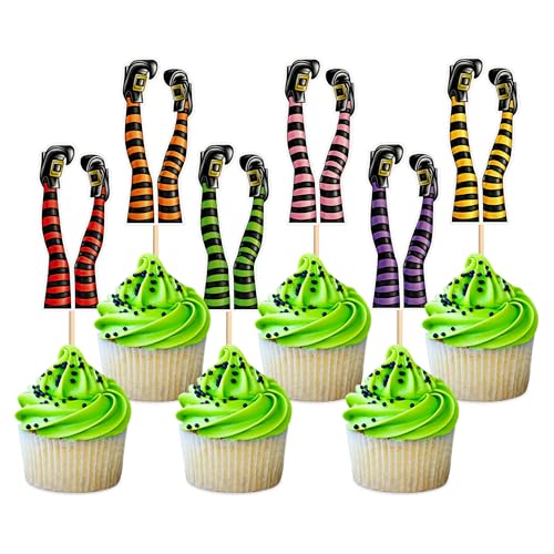 Blumomon 24 Stück Halloween Cupcake Dekorationen Hexenbein Füße Cupcake Toppers Witch Boot Kuchen Deko Happy Halloween Anforderungen Für Geburtstagsparty Gefälligkeiten Zubehör Blumomon 24 Stück Halloween Cupcake Dekorationen Hexenbein Füße Cupcake Toppers Witch Boot Kuchen Deko Happy Halloween Anforderungen Für Geburtstagsparty Gefälligkeiten Zubehör von Blumomon