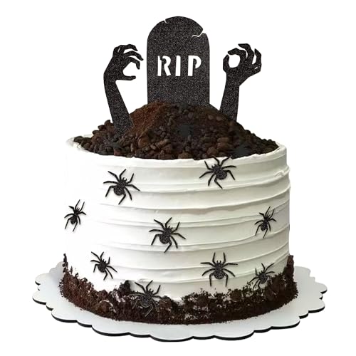 Blumomon 24 Stück Happy Halloween Kuchendekorationen Spinne Kuchendekoration Picks Halloween Thema Geburtstag Jahrestag Babyparty Party Supplies Blumomon 24 Stück Happy Halloween Kuchendekorationen Spinne Kuchendekoration Picks Halloween Thema Geburtstag Jahrestag Babyparty Party Supplies von Blumomon