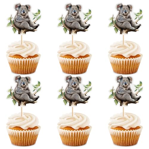 Blumomon 24 Stück Koala Cupcake Topper Dschungel Safari Tiere Kuchen Dekoration Tiere Figur Kuchen Topper Picks für Babyparty Kindergeburtstag Party Supplie Blumomon 24 Stück Koala Cupcake Topper Dschungel Safari Tiere Kuchen Dekoration Tiere Figur Kuchen Topper Picks für Babyparty Kindergeburtstag Party Supplie von Blumomon