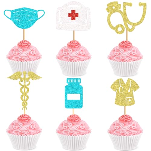 Blumomon 24 Stück Nurse Cupcake Toppers Krankenschwester Tortendeko Glitter Graduierung Medizinische Graduierung Tortendeko Medical Nurse Grad Krankenschwester Party Kuchen Dekoendeko Blumomon 24 Stück Nurse Cupcake Toppers Krankenschwester Tortendeko Glitter Graduierung Medizinische Graduierung Tortendeko Medical Nurse Grad Krankenschwester Party Kuchen Dekoendeko von Blumomon