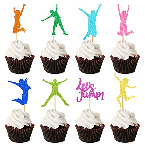 Blumomon 24 Stück Trampolin-Kuchenaufsätze, bunte Trampolin-Cupcake-Aufsätze, Aufsätze, Spring-Trampolin, Cupcake-Dekorationen für Spring-Thema, Geburtstagsparty, Gastgeschenke Blumomon 24 Stück Trampolin-Kuchenaufsätze, bunte Trampolin-Cupcake-Aufsätze, Aufsätze, Spring-Trampolin, Cupcake-Dekorationen für Spring-Thema, Geburtstagsparty, Gastgeschenke von Blumomon