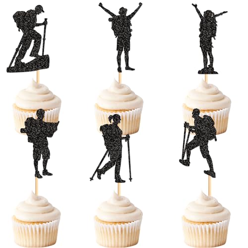 Blumomon 24 Stück Wander-Kuchendekorationen Wandern Cupcake Topper Bergsteiger Spieler Kuchendekorationen für HikeTheme Mann Junge Mädchen Geburtstag Kuchen Dekoration Supplies Blumomon 24 Stück Wander-Kuchendekorationen Wandern Cupcake Topper Bergsteiger Spieler Kuchendekorationen für HikeTheme Mann Junge Mädchen Geburtstag Kuchen Dekoration Supplies von Blumomon