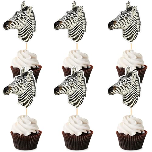 Blumomon 24 Stück Zebra Cupcake Topper Dschungel Safari Tiere Kuchen Dekoration Tiere Figur Kuchen Topper Picks für Babyparty Kindergeburtstag Party Supplie Blumomon 24 Stück Zebra Cupcake Topper Dschungel Safari Tiere Kuchen Dekoration Tiere Figur Kuchen Topper Picks für Babyparty Kindergeburtstag Party Supplie von Blumomon
