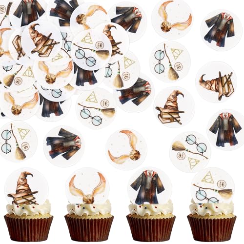 Blumomon 40 Stück Essbar Magier Cupcake Topper Magie Kuchen Deckel Magie Zauberer Kuchen Topper Magie Thema Party Geburtstag Decoration Blumomon 40 Stück Essbar Magier Cupcake Topper Magie Kuchen Deckel Magie Zauberer Kuchen Topper Magie Thema Party Geburtstag Decoration von Blumomon
