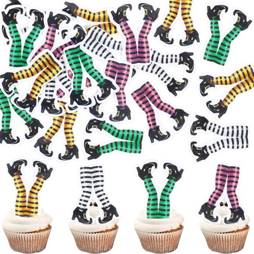 Blumomon 40 Stück Essbare Halloween Cupcake Dekorationen Hexenbein Füße Cupcake Toppers Witch Boot Kuchen Deko Happy Halloween Anforderungen Für Geburtstagsparty Gefälligkeiten Zubehör Blumomon 40 Stück Essbare Halloween Cupcake Dekorationen Hexenbein Füße Cupcake Toppers Witch Boot Kuchen Deko Happy Halloween Anforderungen Für Geburtstagsparty Gefälligkeiten Zubehör von Blumomon