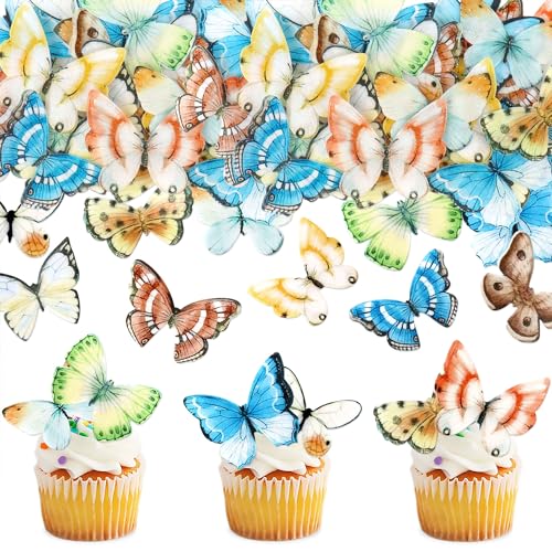 Blumomon 40 Stück Essbare Schmetterling Kuchen Topper Dekorationen Bunter Schmetterling Cupcake Toppers Hochzeit Geburtstag Party Cupcake Dekoration Geburtstagstorte Topper Party Decoration Blumomon 40 Stück Essbare Schmetterling Kuchen Topper Dekorationen Bunter Schmetterling Cupcake Toppers Hochzeit Geburtstag Party Cupcake Dekoration Geburtstagstorte Topper Party Decoration von Blumomon