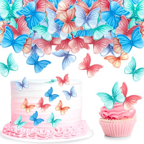 Blumomon 48 Stück Essbare Schmetterling Reispapier,Kuchen Topper Dekorationen Bunt Schmetterlinge Cupcake Toppers Hochzeit Geburtstag Party Cupcake Dekoration Ornamente Geburtstagstorte Topper Blumomon 48 Stück Essbare Schmetterling Reispapier,Kuchen Topper Dekorationen Bunt Schmetterlinge Cupcake Toppers Hochzeit Geburtstag Party Cupcake Dekoration Ornamente Geburtstagstorte Topper von Blumomon