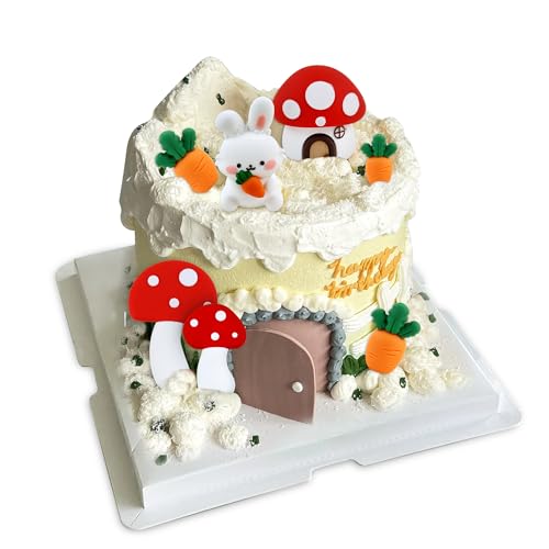 Blumomon 6 Stück Kaninchen-Kuchenaufsatz, Kaninchen, Happy Birthday, Kuchendekoration, Kaninchen-Thema, Geburtstagstortendekorationen für Jungen, Mädchen, Babyparty, Kaninchen, Motto-Party, Dekoration Blumomon 6 Stück Kaninchen-Kuchenaufsatz, Kaninchen, Happy Birthday, Kuchendekoration, Kaninchen-Thema, Geburtstagstortendekorationen für Jungen, Mädchen, Babyparty, Kaninchen, Motto-Party, Dekoration von Blumomon