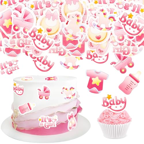 Blumomon40 Stück Essbar Oh Baby Cupcake Toppers Es ist ein Mädchen Cupcake Toppers Baby Shower Cake Topper Kindergeburtstag Geschlecht Offenbarung Party Kuchen Dekorationen Blumomon40 Stück Essbar Oh Baby Cupcake Toppers Es ist ein Mädchen Cupcake Toppers Baby Shower Cake Topper Kindergeburtstag Geschlecht Offenbarung Party Kuchen Dekorationen von Blumomon