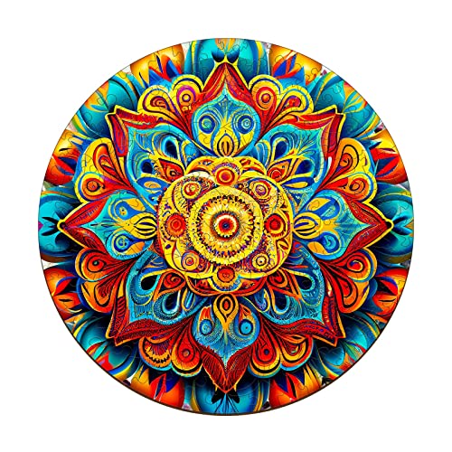 Blumuze Holzpuzzle Erwachsene, Mandala Holzpuzzle Einzigartige Tierform Puzzleteile, Holz-Puzzle, Puzzle aus Tierteilen, Puzzle Holz Erwachsene mit Geschenkbox aus Holz 109 Stück-S-20 * 20cm von Blumuze