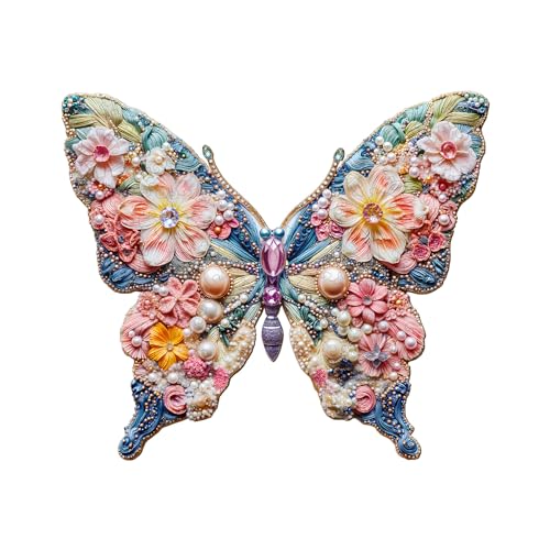 Blumuze Holzpuzzle Erwachsene, Schmetterling Holz Puzzle, Holzpuzzle Einzigartige Tierform Puzzleteile,Puzzles aus Tierteilen, Puzzle Holz Erwachsene mit Holzbox 70 Stück(S-21.5 * 18.6cm) von Blumuze