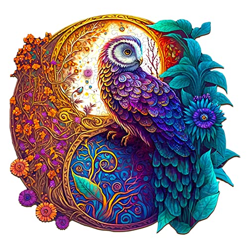 Blumuze Holzpuzzle Erwachsene, Yin Yang Eule Holzpuzzle Einzigartige Tierform Puzzleteile, Holz-Puzzle, Puzzle aus Tierteilen, Puzzle Holz Erwachsene mit Geschenkbox aus Holz 300 Stück(L-13.8*13.8in) Blumuze Holzpuzzle Erwachsene, Yin Yang Eule Holzpuzzle Einzigartige Tierform Puzzleteile, Holz-Puzzle, Puzzle aus Tierteilen, Puzzle Holz Erwachsene mit Geschenkbox aus Holz 300 Stück(L-13.8*13.8in) von Blumuze