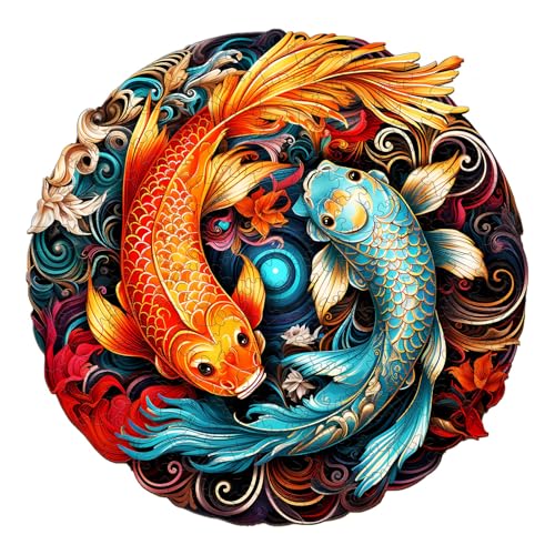 Blumuze Holzpuzzle Erwachsene 185Stück,Yin Yang Fisch Holz Puzzle, Holzpuzzle Einzigartige Tierform Puzzleteile, Puzzle aus Tierteilen, Puzzle Holz Erwachsene mit Geschenkbox aus Holz M-11.4 * 11.2in Blumuze Holzpuzzle Erwachsene 185Stück,Yin Yang Fisch Holz Puzzle, Holzpuzzle Einzigartige Tierform Puzzleteile, Puzzle aus Tierteilen, Puzzle Holz Erwachsene mit Geschenkbox aus Holz M-11.4 * 11.2in von Blumuze