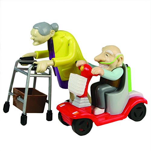 Bluw B00G1212 27470 Rennen Oma und Opa, Aufziehspielzeug, Kunststoff, 2er Set-das Grannies Geschenk für Großeltern Aufziehfiguren mit Rollator und Mobil Bluw B00G1212 27470 Rennen Oma und Opa, Aufziehspielzeug, Kunststoff, 2er Set-das Grannies Geschenk für Großeltern Aufziehfiguren mit Rollator und Mobil von Make My Day