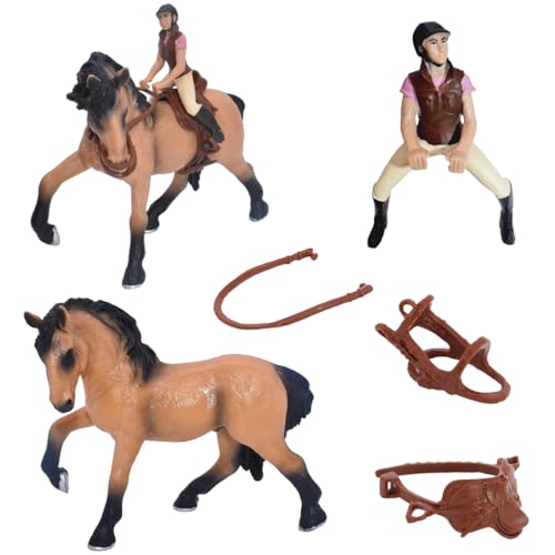 Miniatur Pferd Figuren, Pferde Figuren, Spielzeug Für Pferde, Tierfiguren Set, Mini Figures, Abnehmbar Tierfigurensammlung Modellspielzeug, tolles Geschenk für Mädchen und Jungen für Kinder von BlynthaToy