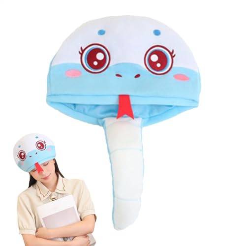 Abschlussball-Requisiten-Hut, Plüsch-Schlangenhut - Warme weiche Plüsch-Schlangen-Maskerade-Cosplay-Kopfbedeckung | Dress Up Cosplay-Requisiten, lustiger, mit Schlangen gefüllter Hut für Cosplay-Party Abschlussball-Requisiten-Hut, Plüsch-Schlangenhut - Warme weiche Plüsch-Schlangen-Maskerade-Cosplay-Kopfbedeckung | Dress Up Cosplay-Requisiten, lustiger, mit Schlangen gefüllter Hut für Cosplay-Party von Bmdjdq