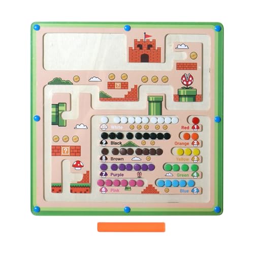 Bmdjdq Digital Cognition Toys Von Kindern, Magnetic Labyrinth, Brettspiel Zählen, Langlebiges Design, Progressives Lernwerkzeug, 22,5 X 22,5 X 0,7 cm Für Reisen, Klassenzimmer Oder Heimgebrauch von Bmdjdq