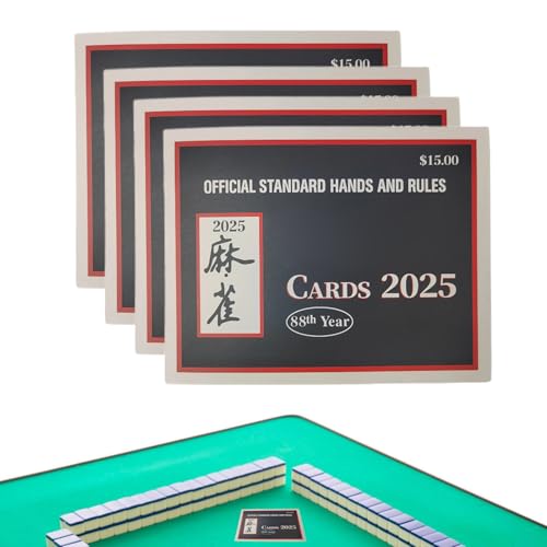 Bmdjdq Mah Jongg League -Karte, große Druckreferenz, Game Strategy Guide, wasserdichte Beschichtung, Turnier genehmigte Inhalte, 12x15,5 x 2 cm, für die Turnier League für Anfänger Reisepraxis Bmdjdq Mah Jongg League -Karte, große Druckreferenz, Game Strategy Guide, wasserdichte Beschichtung, Turnier genehmigte Inhalte, 12x15,5 x 2 cm, für die Turnier League für Anfänger Reisepraxis von Bmdjdq