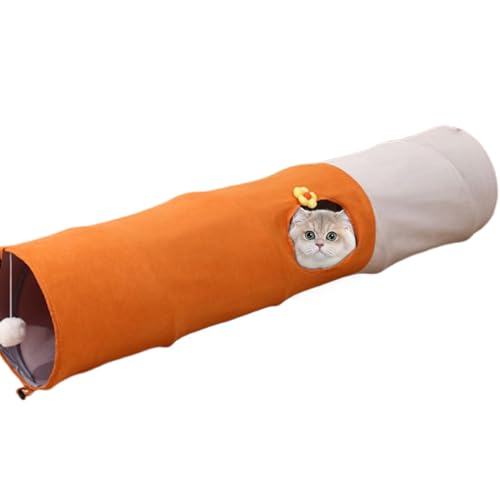 Cat -Tunnelspielzeug, interaktives Spielzelt, Kratzfeste Übungsrohr, Crinkle -Stoff, abnehmbar von Bmdjdq