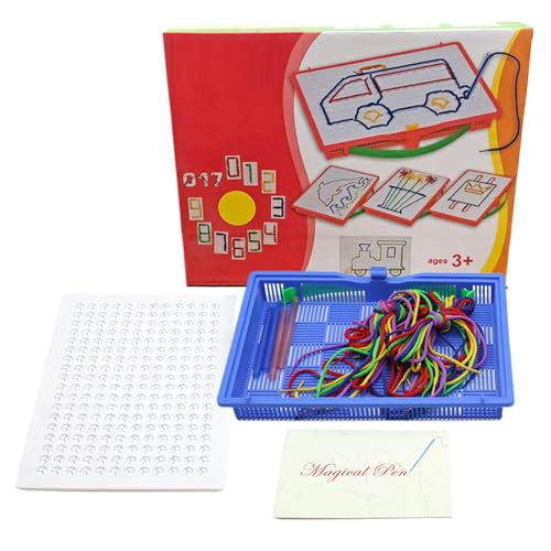 Craft Art Board String Kit, pädagogisches Fadenbrett String Art Werkzeug, Nähprojekt-Kits, ungiftiges Material, leicht, 30 cm, für Geburtstag, Ostern Craft Art Board String Kit, pädagogisches Fadenbrett String Art Werkzeug, Nähprojekt-Kits, ungiftiges Material, leicht, 30 cm, für Geburtstag, Ostern von Bmdjdq