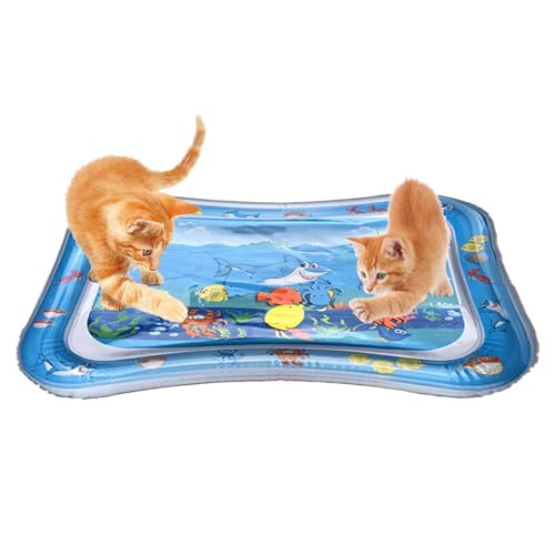 Bmucp Wasserspielmatte für Haustiere, Katzenspielmatte, Kühlende Spielmatte für Haustiere, sensorische Haustiermatte, Sommerbett Bmucp Wasserspielmatte für Haustiere, Katzenspielmatte, Kühlende Spielmatte für Haustiere, sensorische Haustiermatte, Sommerbett von Bmucp