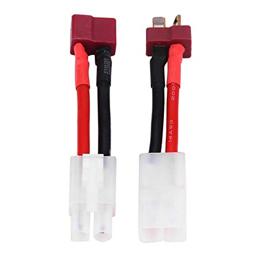 Bnineteenteam 2 Stück/Set T-Stecker Buchse/Stecker auf Stecker/Buchse Adapter Anschlusskabel 14 AWG Draht RC Zubehör Bnineteenteam 2 Stück/Set T-Stecker Buchse/Stecker auf Stecker/Buchse Adapter Anschlusskabel 14 AWG Draht RC Zubehör von Bnineteenteam