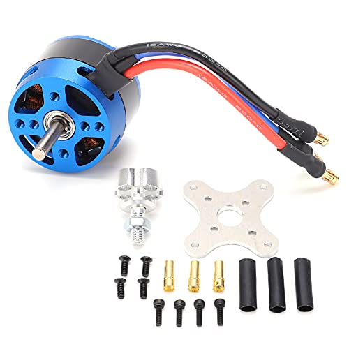 Bürstenloser RC-Motor, 3530-1100KV Bürstenloser RC-Drohnenmotor Hocheffizienter Bürstenloser Metallmotor mit Geringem Stromverbrauch für Ferngesteuerte RC-Flugzeuge von Bnineteenteam