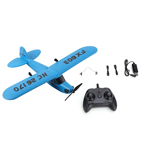 Bnineteenteam Fernbedienung Flugzeug Spielzeug, 2.4G 2 Kanal RC Flugzeug Hubschrauber Flugzeug Modell Spielzeug Geschenke Other Outdoor Toys for Children f¨¹r Kinder(Blau) von Bnineteenteam