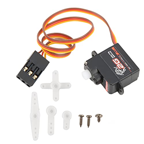 RC Digital Servo Set, 2G Digital Servo mit Servo Arm Schraube Geeignet für 1/24 RC Auto Starrflügel, Helikopter, Flugzeug von Bnineteenteam