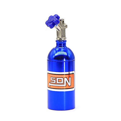 Bntaomle Stickstoff-Flasche NOS aus Metall simuliert für RC Raupe Auto 1/10 TRX4 D90 D110 Axial Scx10 90046, Blau von Bntaomle