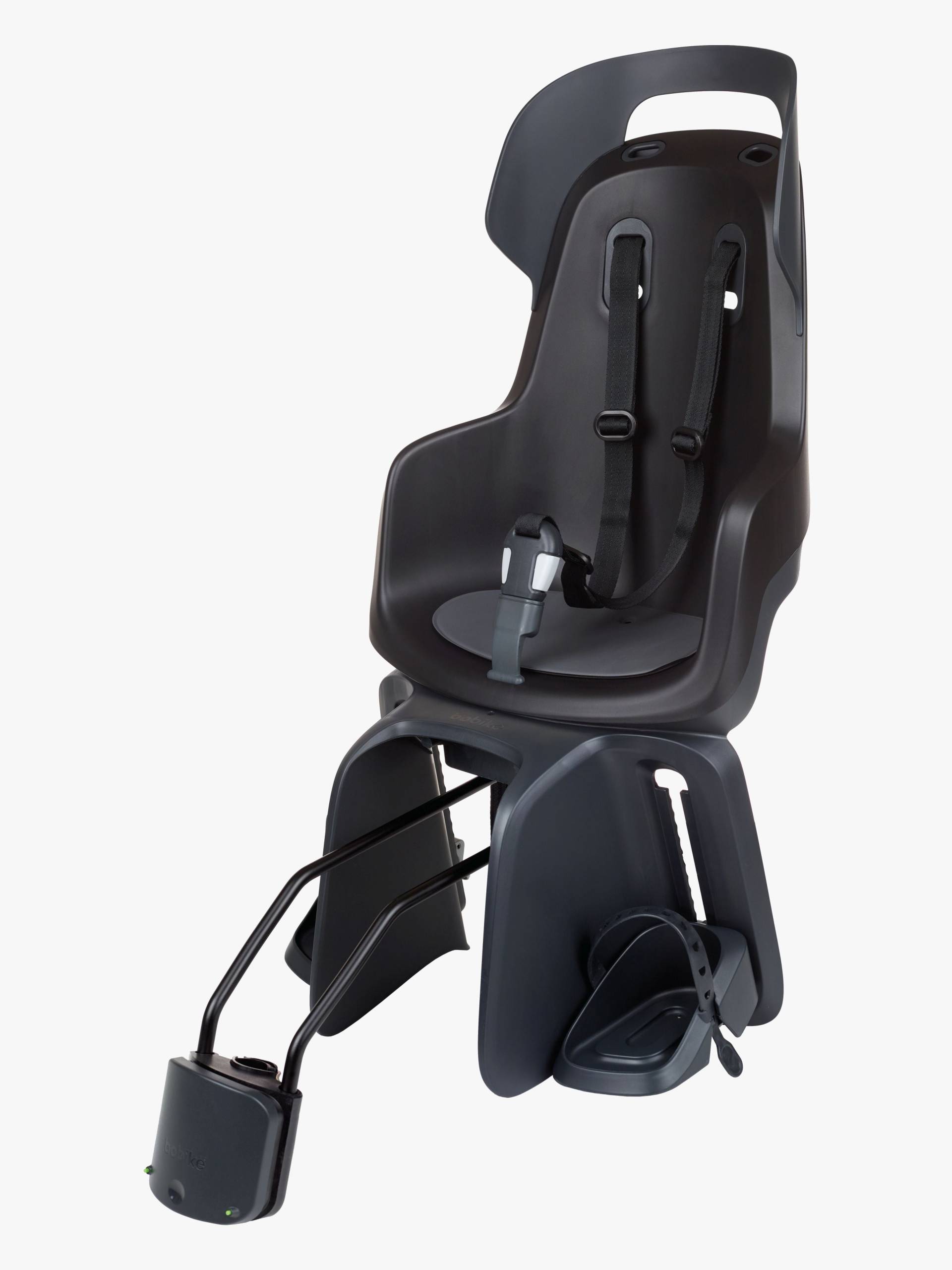 BoBike GO Maxi Neigbarer Frame Mount Fahrradsitz, Urban Black von BoBike