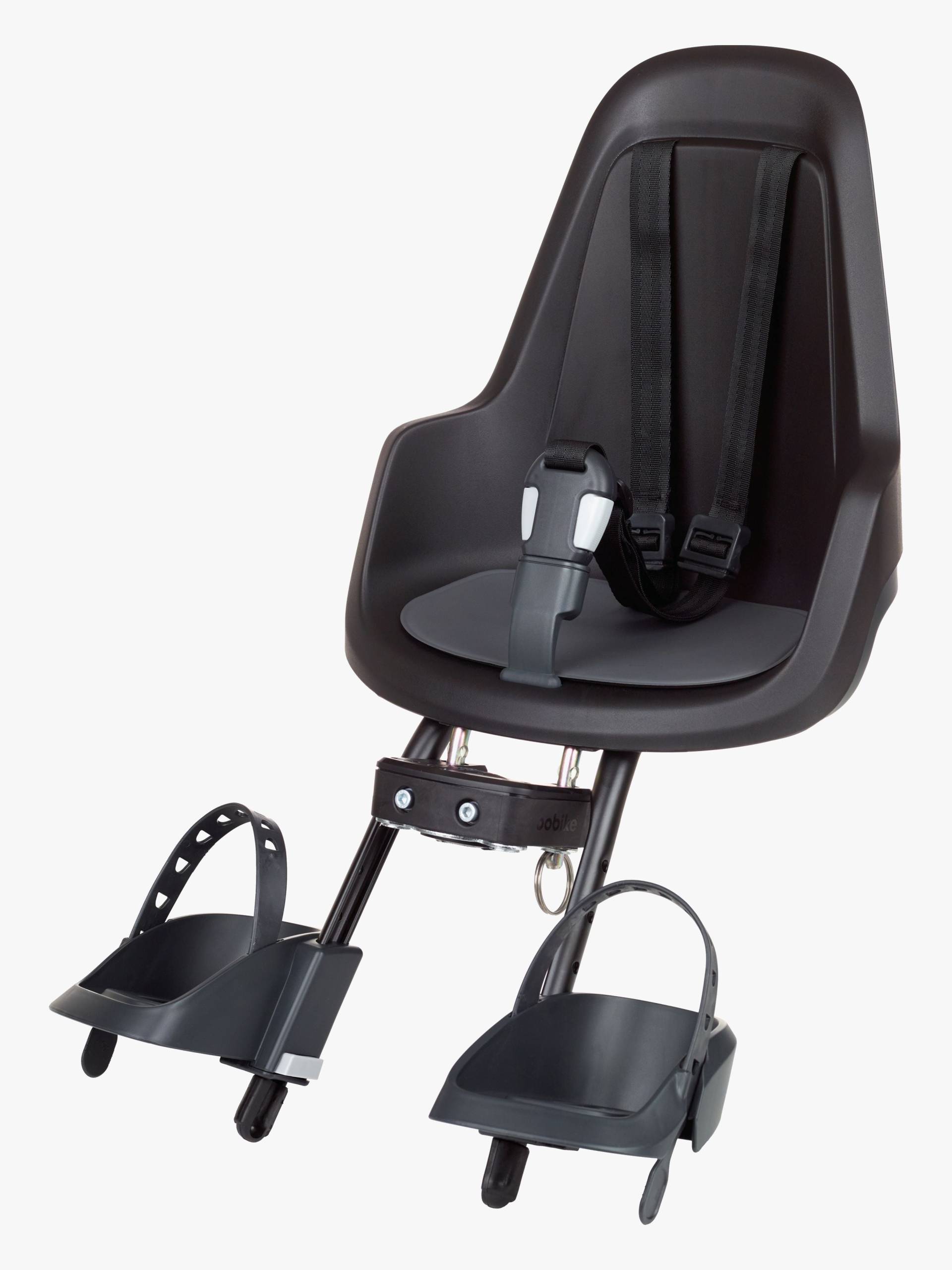 BoBike GO Mini Front Mount Fahrradsitz, Urban Black von BoBike
