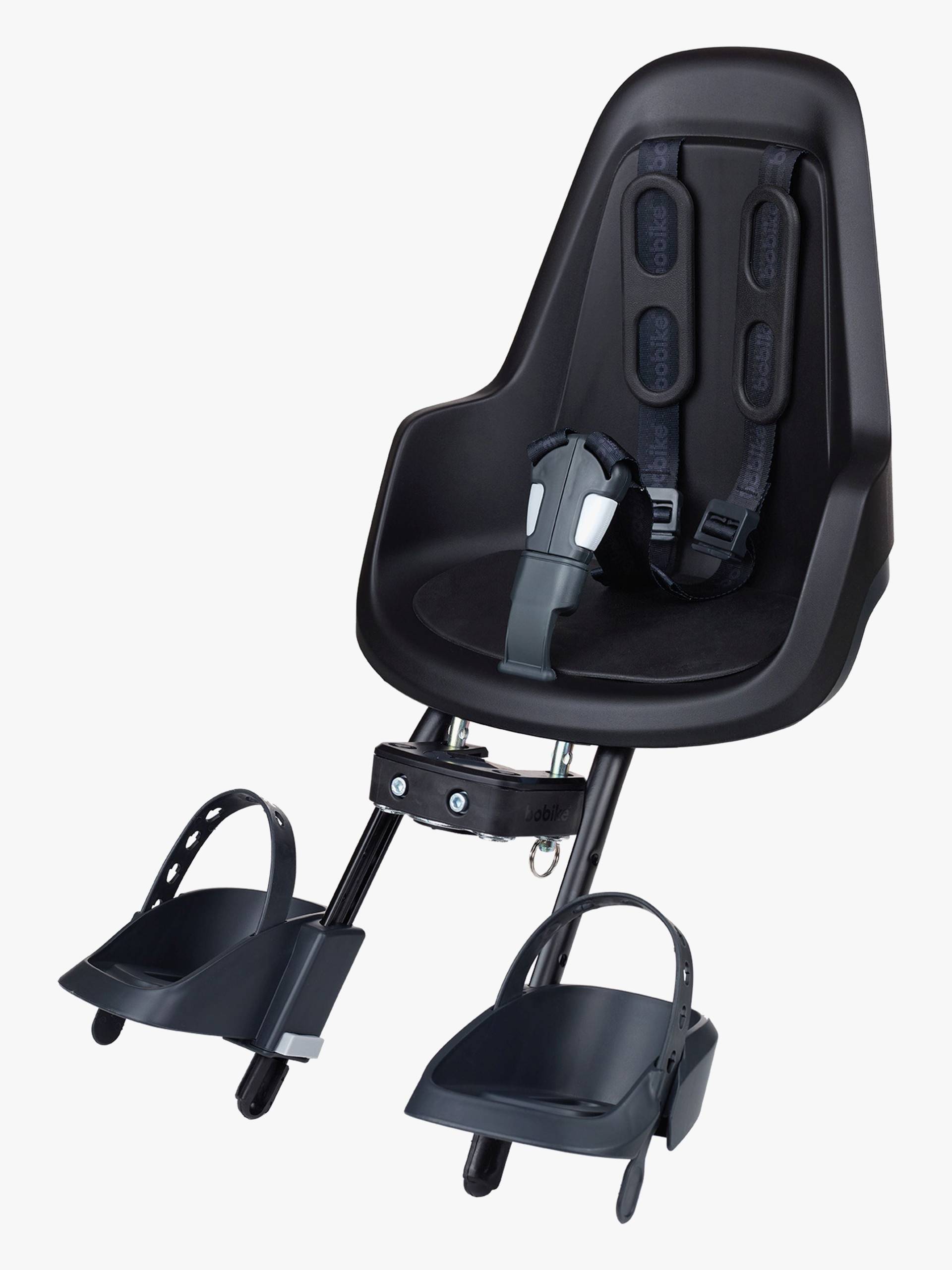 BoBike ONE Mini Front Mount Fahrradsitz, Urban Black von BoBike