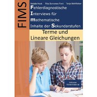 Fehlerdiagnostische Interviews für mathematische Inhalte der Sekundarstufen (FIMS) von BoD – Books on Demand