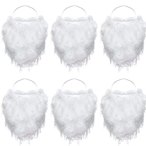 6 Stück Lustiger Weihnachtsmann Bart Weißer Gefälschte Bart Weihnachten Weihnachtsmann Bart Kostüm für Jugendliche Erwachsene Verkleidung Weihnachtsmann Weihnachten Zubehör 6 Stück Lustiger Weihnachtsmann Bart Weißer Gefälschte Bart Weihnachten Weihnachtsmann Bart Kostüm für Jugendliche Erwachsene Verkleidung Weihnachtsmann Weihnachten Zubehör von Boao